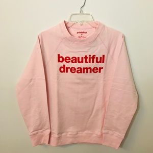 J Crew Long Sleeve Top Pink Beautiful Dreamer
